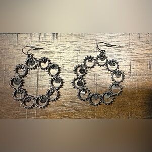 Boho Vintage-Style Circular Drop Earrings